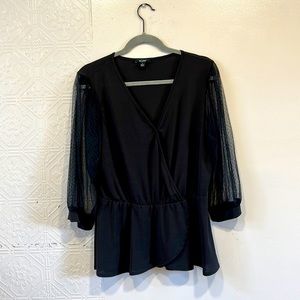 Black 3/4 sleeve shirt